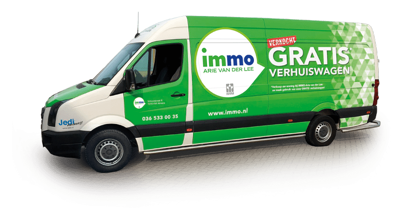 The free IMMO Arie van der Lee moving van