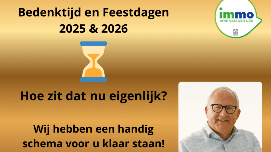 Bedenktijd feestdagen 2025 2026