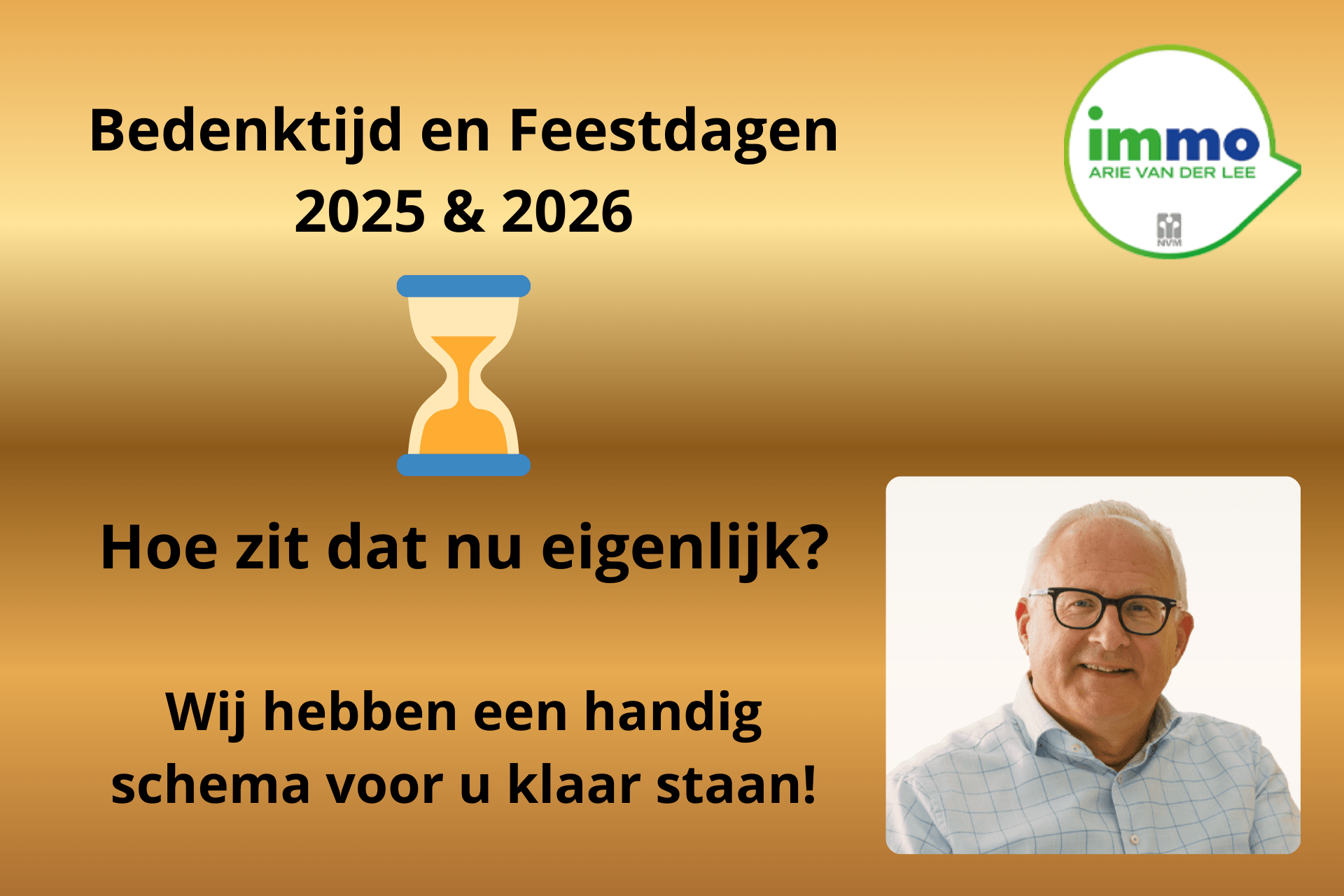 Bedenktijd feestdagen 2025 2026