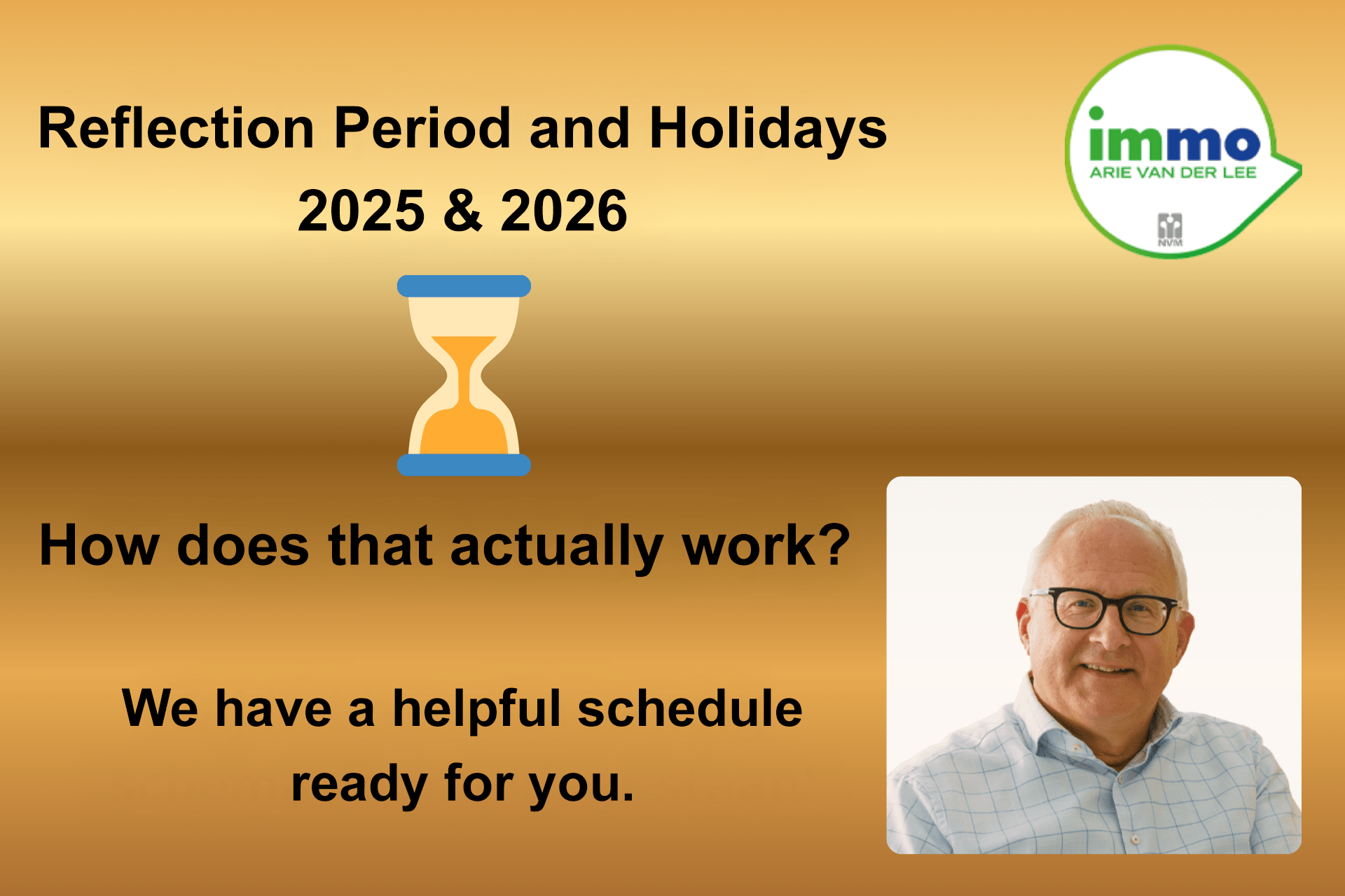 Reflection period 2025 and 2026