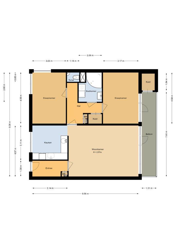 Blekerstraat 99 – Almere – Plattegrond 2